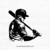 Baseball Silhouette V.5