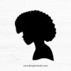 Black Woman Silhouette V.12