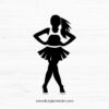 Cheerleader Silhouette V.8