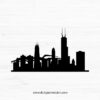 Chicago Skyline Silhouette V.4