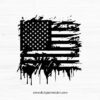 Distressed American Flag SVG