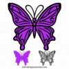 Layerd Butterfly SVG