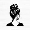 Messy Bun SVG