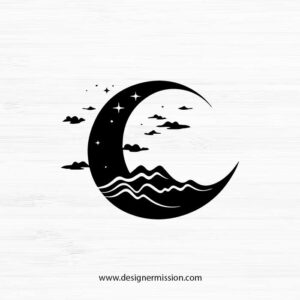 Moon phase SVG