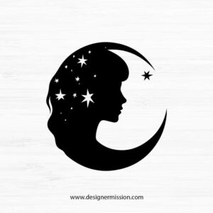 Moon phase SVG