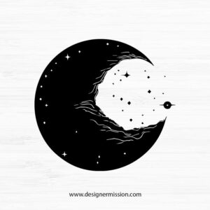 Moon phase SVG