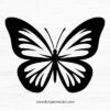 Silhouette ready simple butterfly SVG