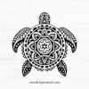 Turtle Mandala SVG