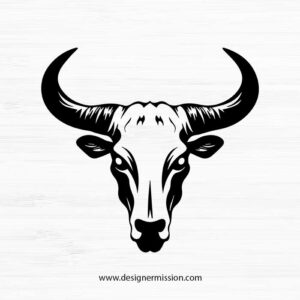 cow skull SVG