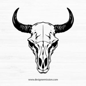 cow skull SVG