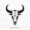 cow skull SVG