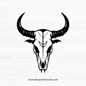 cow skull SVG