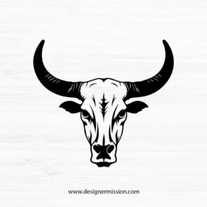 cow skull SVG