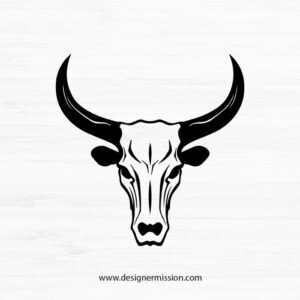 cow skull SVG