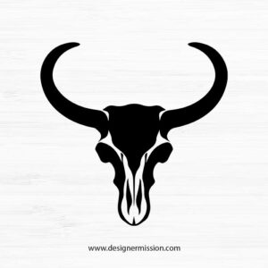 cow skull SVG