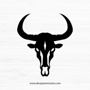 cow skull SVG