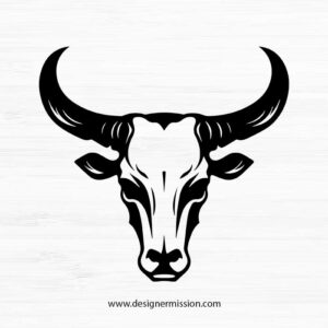 cow skull SVG