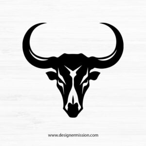 cow skull SVG