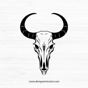 cow skull SVG