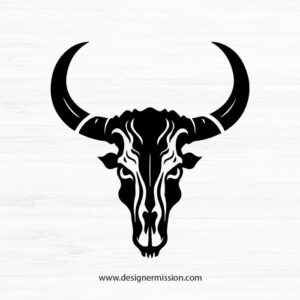 cow skull SVG