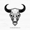 cow skull SVG