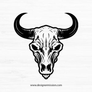 cow skull SVG