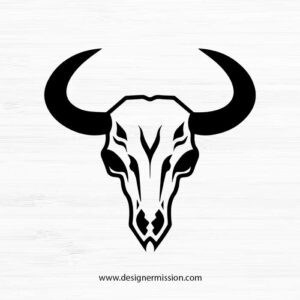 cow skull SVG