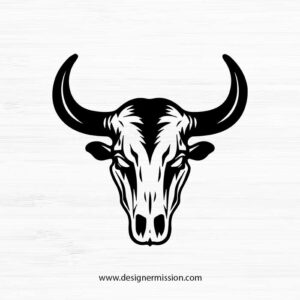 cow skull SVG