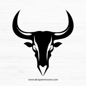 cow skull SVG