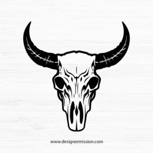 cow skull SVG