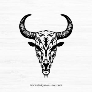 cow skull SVG